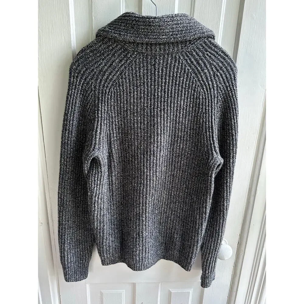 J.Crew Rugged Merino Wool Blend Shawl Collar Cardigan Sweater